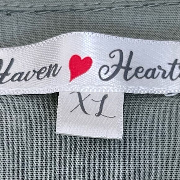 Haven Hearts Olive Green Button-Up Oversized Maxi Dress - Picture 8 of 9